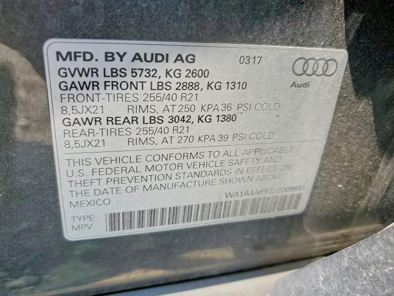 Продажа на аукционе авто 2018 Audi Sq5, vin: WA1A4AFY2J2009651, номер лота: 65324286