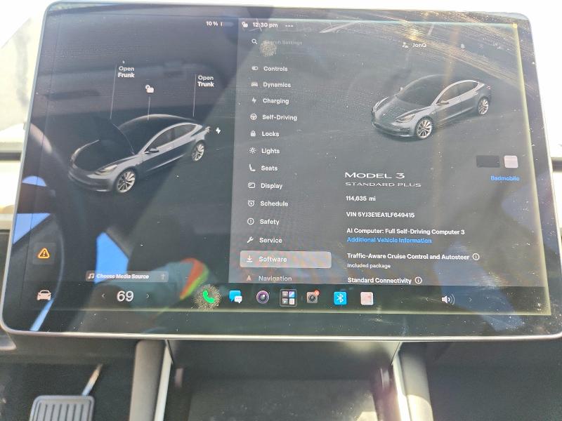 Продажа на аукционе авто 2020 Tesla Model 3, vin: 5YJ3E1EA1LF649415, номер лота: 65936516