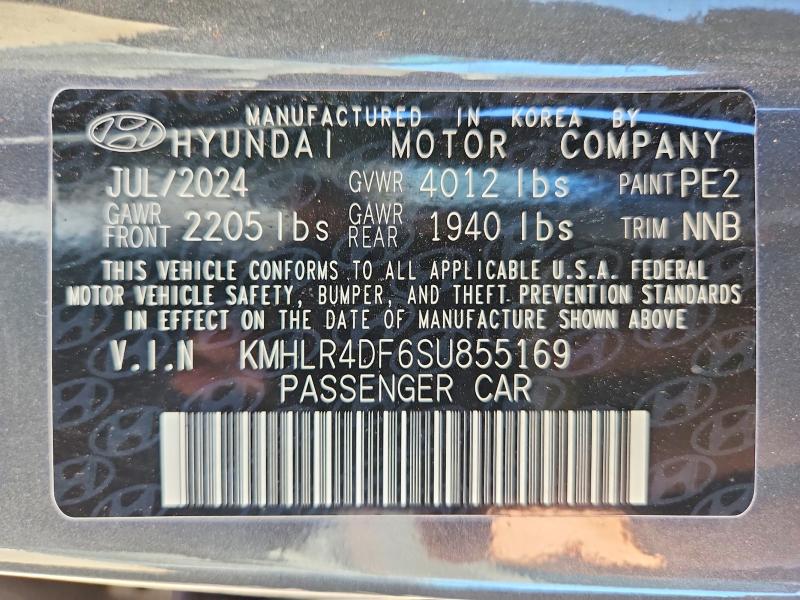 2025 Hyundai Elantra მანქანა იყიდება აუქციონზე, vin: KMHLR4DF6SU855169, აუქციონის ნომერი: 66177496