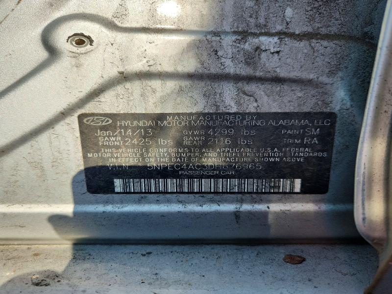 66214366 :رقم المزاد ، 5NPEC4AC3DH676965 vin ، 2013 Hyundai Sonata مزاد بيع