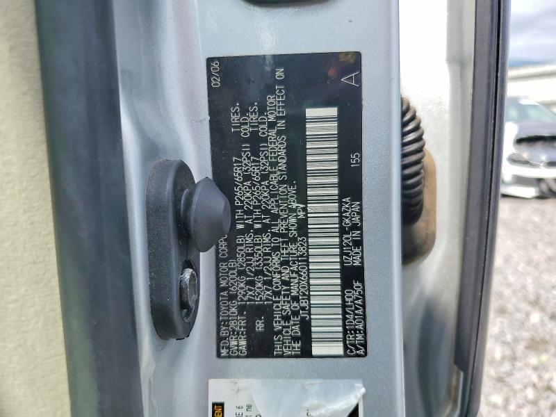 Aukcja sprzedaży 2006 Lexus Gx, vin: JTJBT20X660113823, numer aukcji: 63697666