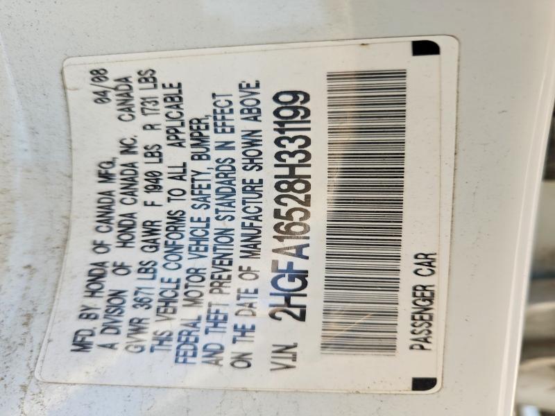 Продаж на аукціоні авто 2008 Honda Civic, vin: 2HGFA16528H331199, номер лоту: 64020866