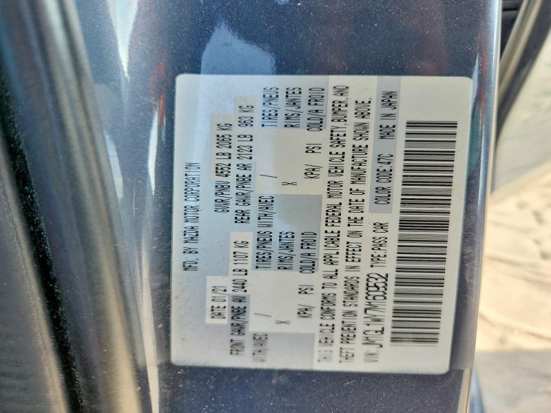 Aukcja sprzedaży 2021 Mazda 6, vin: JM1GL1WY7M1609532, numer aukcji: 64897226