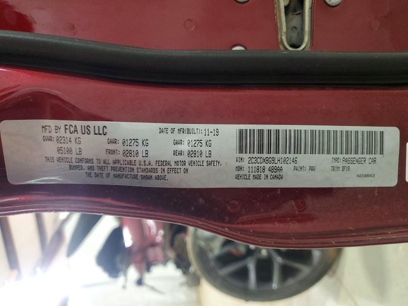 Продажа на аукционе авто 2020 Dodge Charger, vin: 2C3CDXBG9LH102146, номер лота: 64339436