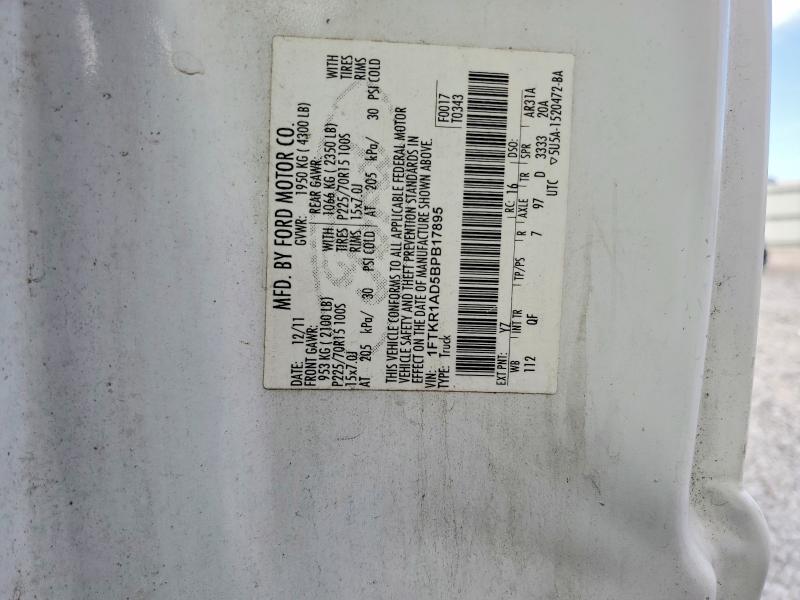 Продаж на аукціоні авто 2011 Ford Ranger, vin: 1FTKR1AD5BPB17895, номер лоту: 66037716
