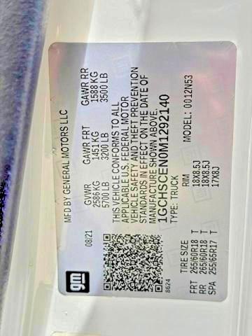 Продажа на аукционе авто 2021 Chevrolet Colorado, vin: 1GCHSCEN0M1292140, номер лота: 66301106