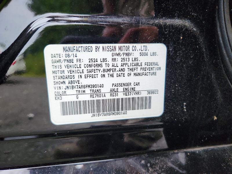 Продаж на аукціоні авто 2015 Infiniti Q50, vin: JN1BV7AR6FM390140, номер лоту: 64213366