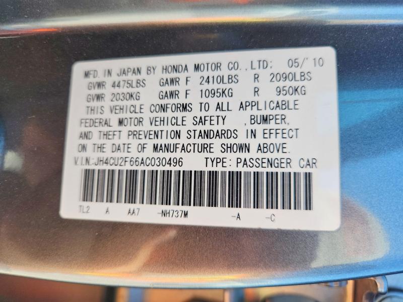 Aukcja sprzedaży 2010 Acura Tsx, vin: JH4CU2F66AC030496, numer aukcji: 64401956