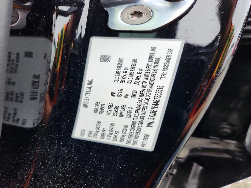 Aukcja sprzedaży 2024 Tesla Model 3, vin: 5YJ3E1EA4RF866515, numer aukcji: 64134416