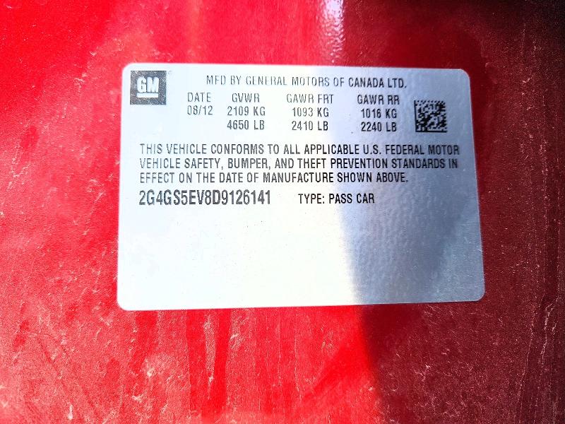 Продаж на аукціоні авто 2013 Buick Regal, vin: 2G4GS5EV8D9126141, номер лоту: 64827086