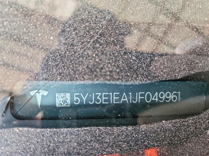 Aukcja sprzedaży 2018 Tesla Model 3, vin: 5YJ3E1EA1JF049961, numer aukcji: 63624996