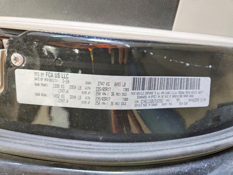 Продажа на аукционе авто 2020 Chrysler Voyager, vin: 2C4RC1DG9LR187261, номер лота: 63796486