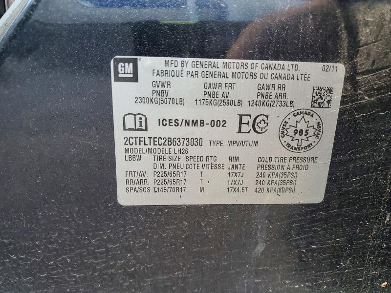 Продаж на аукціоні авто 2011 Gmc Terrain, vin: 2CTFLTEC2B6373030, номер лоту: 62983116