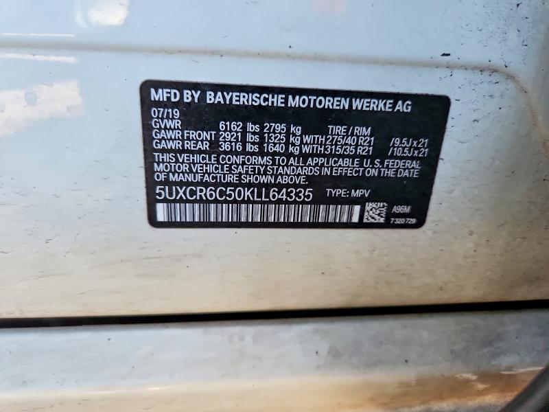 Aukcja sprzedaży 2019 Bmw X5, vin: 5UXCR6C50KLL64335, numer aukcji: 66468356