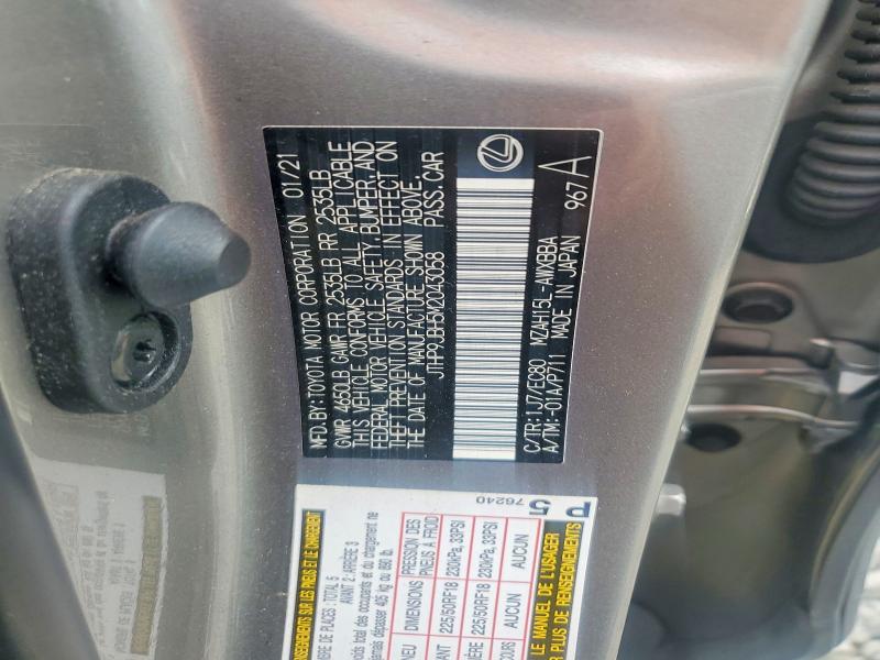 Продаж на аукціоні авто 2021 Lexus Ux, vin: JTHP9JBH5M2043058, номер лоту: 66179526