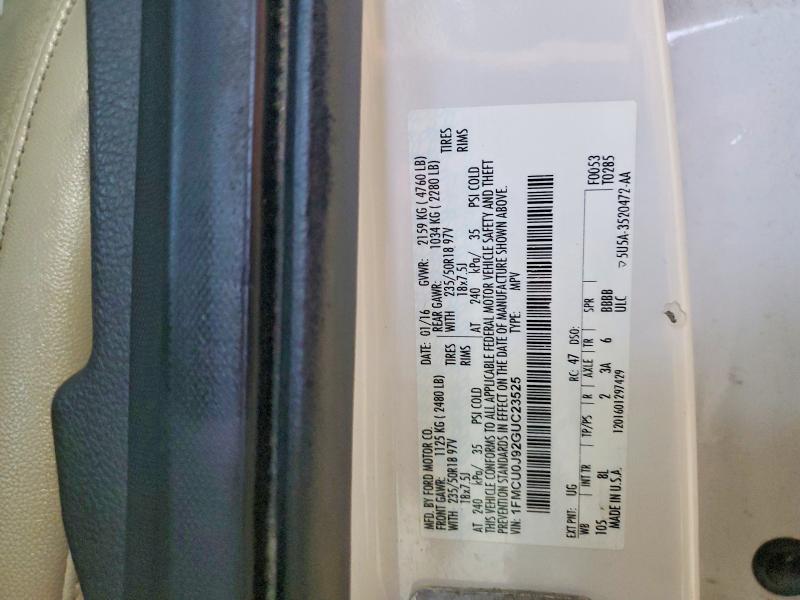 Aukcja sprzedaży 2016 Ford Escape, vin: 1FMCU0J92GUC23525, numer aukcji: 64160146