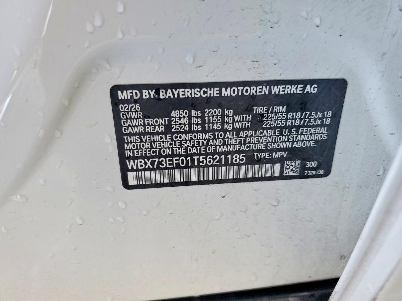 Aukcja sprzedaży 2026 Bmw X1, vin: WBX73EF01T5621185, numer aukcji: 63928096