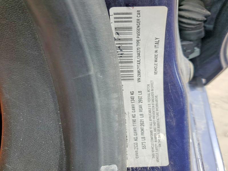 64218466 :رقم المزاد ، ZAM57YTAXL1344370 vin ، 2020 Maserati Ghibli مزاد بيع