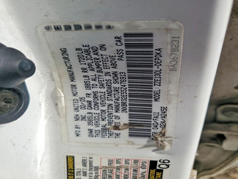 Aukcja sprzedaży 2005 Toyota Corolla, vin: 1NXBR32E55Z476913, numer aukcji: 64230266