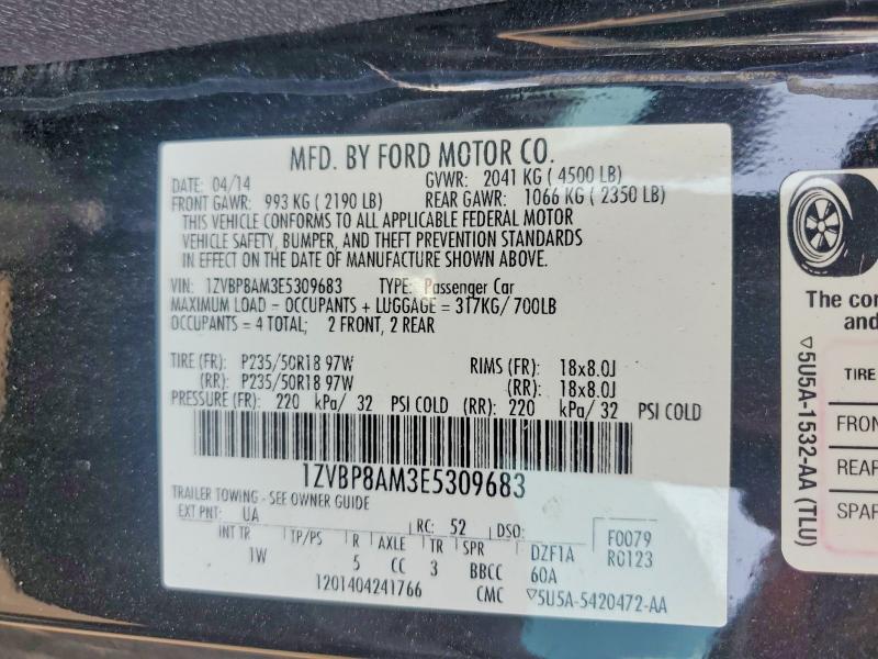 Продаж на аукціоні авто 2014 Ford Mustang, vin: 1ZVBP8AM3E5309683, номер лоту: 64025066