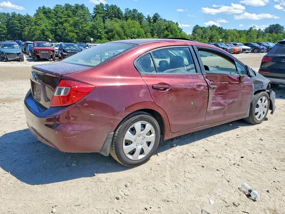 65758856 :رقم المزاد ، 2HGFB2F8XCH600927 vin ، 2012 Honda Civic مزاد بيع