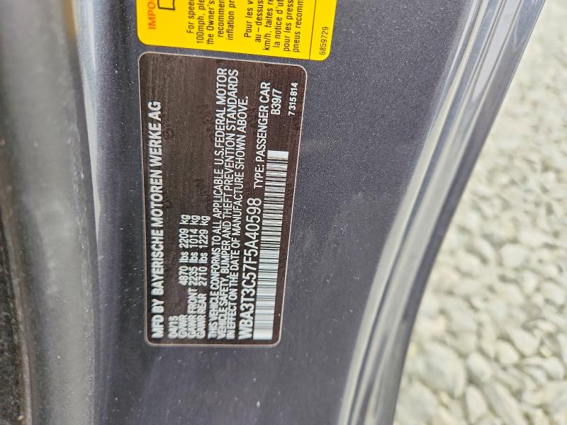 Aukcja sprzedaży 2015 Bmw 435, vin: WBA3T3C57F5A40598, numer aukcji: 64509766