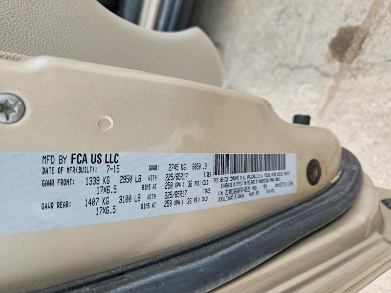 2015 Dodge Grand Caravan მანქანა იყიდება აუქციონზე, vin: 2C4RDGBG0FR748521, აუქციონის ნომერი: 64230066