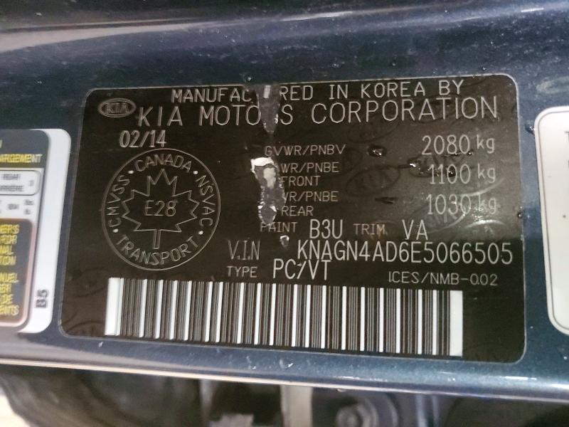 Aukcja sprzedaży 2014 Kia Optima, vin: KNAGN4AD6E5066505, numer aukcji: 67198676
