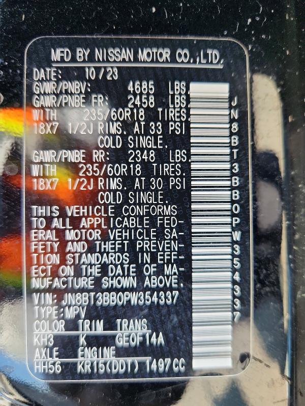 Продаж на аукціоні авто 2023 Nissan Rogue, vin: JN8BT3BB0PW354337, номер лоту: 63908396