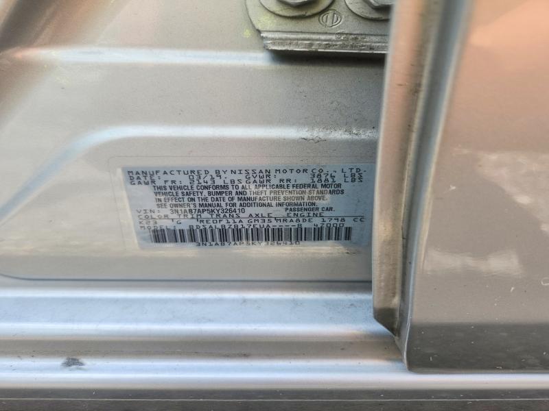 Продаж на аукціоні авто 2019 Nissan Sentra, vin: 3N1AB7AP5KY326410, номер лоту: 65448186