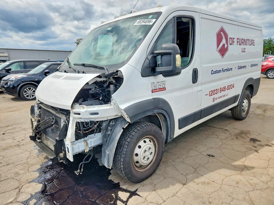 66394896 :رقم المزاد ، 3C6TRVAG8KE533050 vin ، 2019 Ram Promaster 1500 مزاد بيع