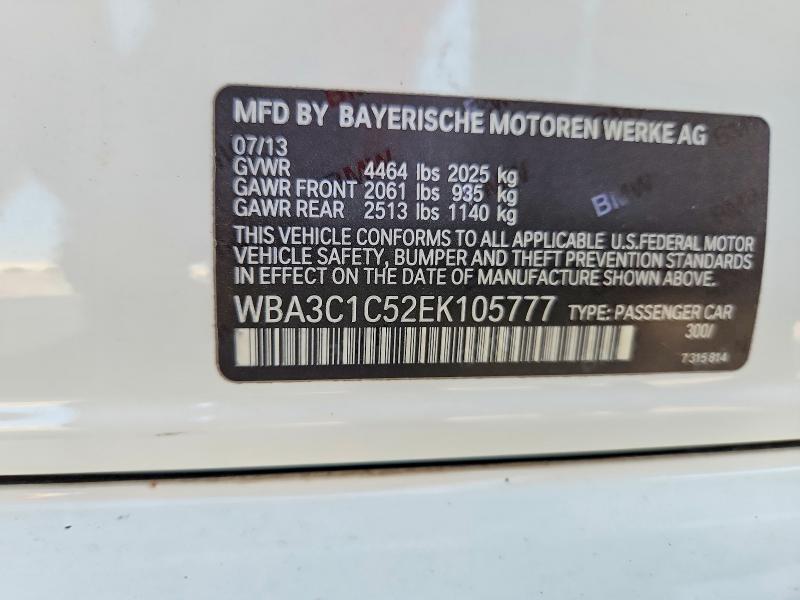 Продажа на аукционе авто 2014 Bmw 328, vin: WBA3C1C52EK105777, номер лота: 63729036