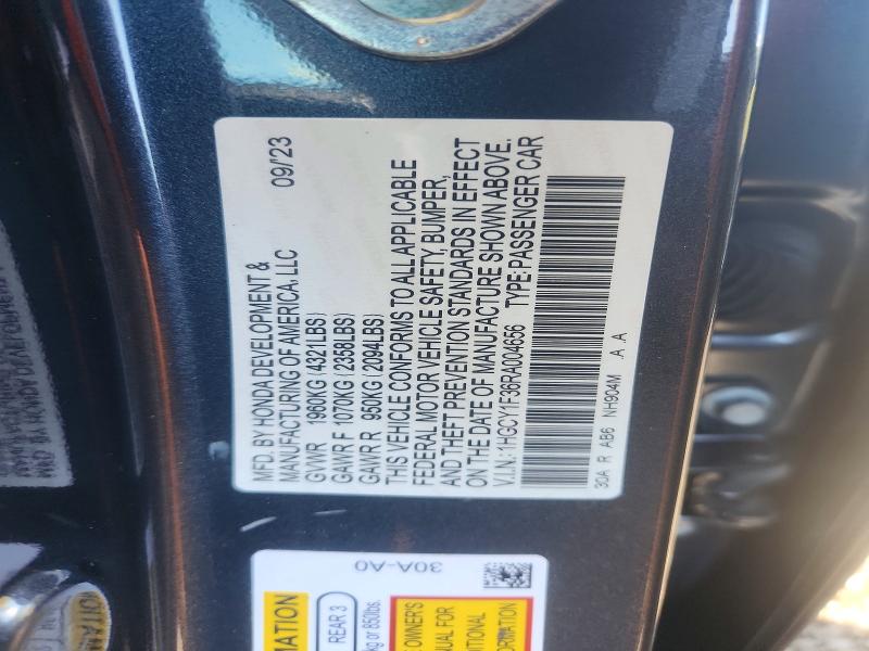 Продажа на аукционе авто 2024 Honda Accord, vin: 1HGCY1F36RA004656, номер лота: 66816416
