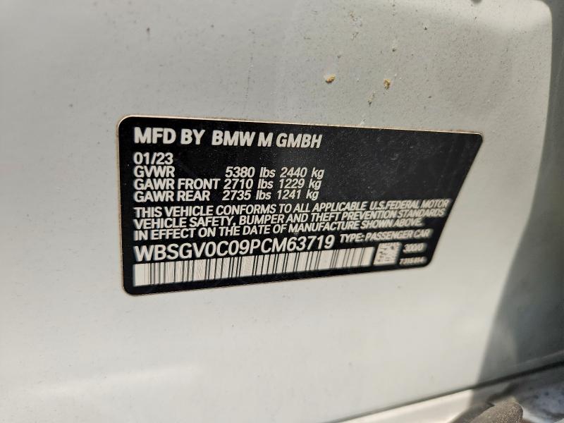 64468856 :رقم المزاد ، WBSGV0C09PCM63719 vin ، 2023 Bmw M8 مزاد بيع