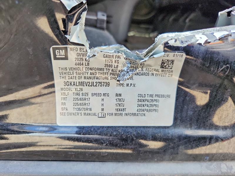 66279876 :رقم المزاد ، 3GKALMEV2JL275739 vin ، 2018 Gmc Terrain مزاد بيع