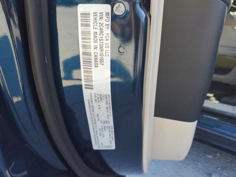 65008786 :رقم المزاد ، 2C4RC1S73NR101657 vin ، 2022 Chrysler Pacifica مزاد بيع