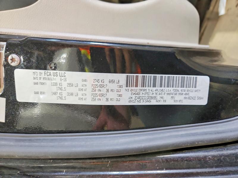 Продажа на аукционе авто 2016 Dodge Grand Caravan, vin: 2C4RDGCG1GR380351, номер лота: 63542346