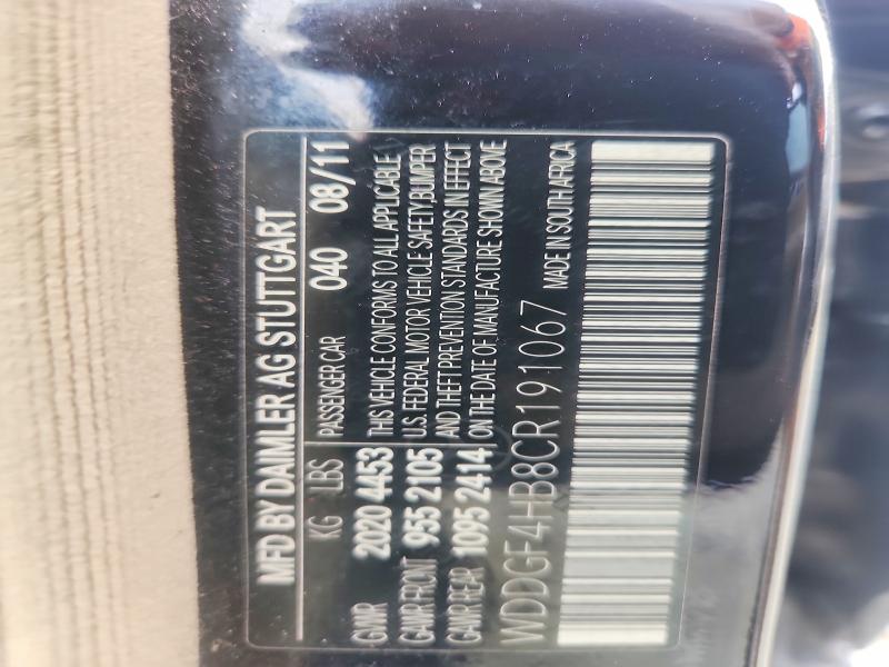 66821866 :رقم المزاد ، WDDGF4HB8CR191067 vin ، 2012 Mercedes-benz C مزاد بيع