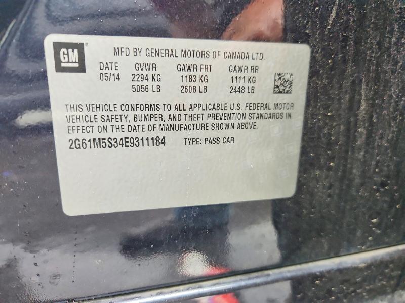 Продаж на аукціоні авто 2014 Cadillac Xts, vin: 2G61M5S34E9311184, номер лоту: 65494016