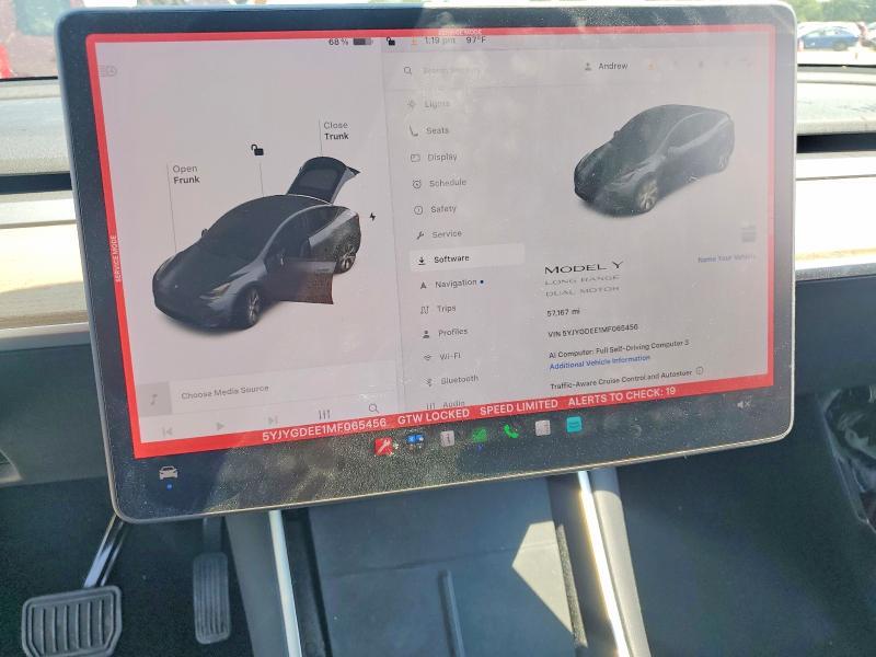 64004646 :رقم المزاد ، 5YJYGDEE1MF065456 vin ، 2021 Tesla Model Y مزاد بيع