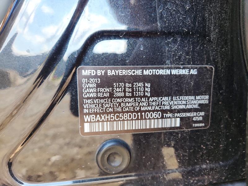 62148956 :رقم المزاد ، WBAXH5C58DD110060 vin ، 2013 Bmw 528 مزاد بيع