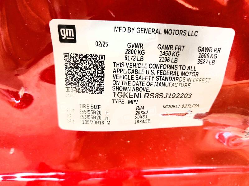 2025 Gmc Acadia მანქანა იყიდება აუქციონზე, vin: 1GKENLRS8SJ192203, აუქციონის ნომერი: 65096316