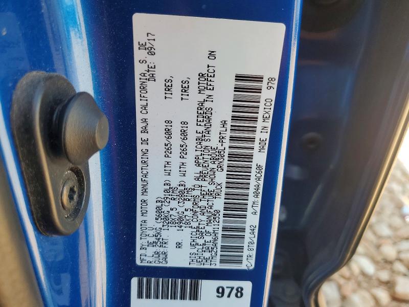 Aukcja sprzedaży 2017 Toyota Tacoma, vin: 3TMGZ5AN6HM112550, numer aukcji: 65527186
