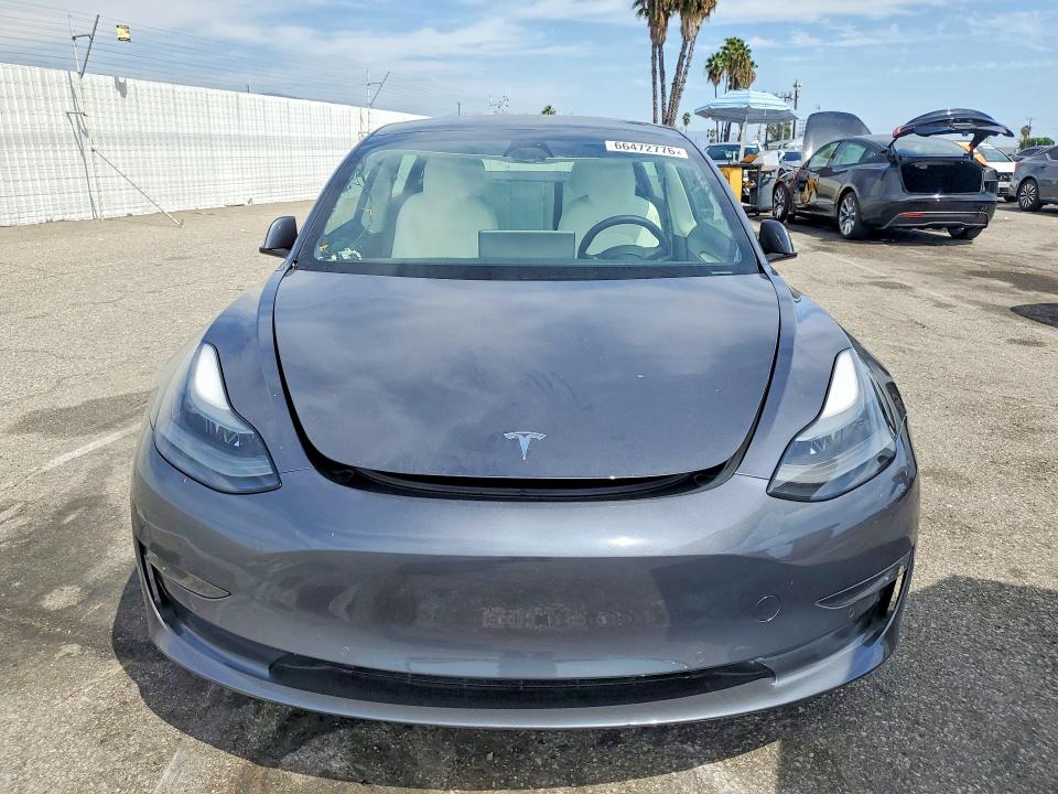 66472776 :رقم المزاد ، 5YJ3E1EB2NF136752 vin ، 2022 Tesla Model 3 مزاد بيع