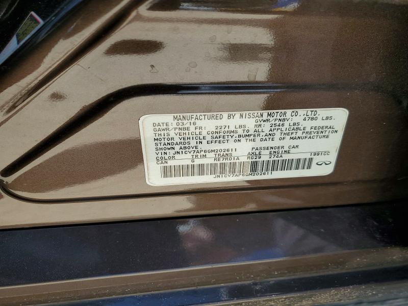 Продажа на аукционе авто 2016 Infiniti Q50, vin: JN1CV7AP6GM202611, номер лота: 64719586