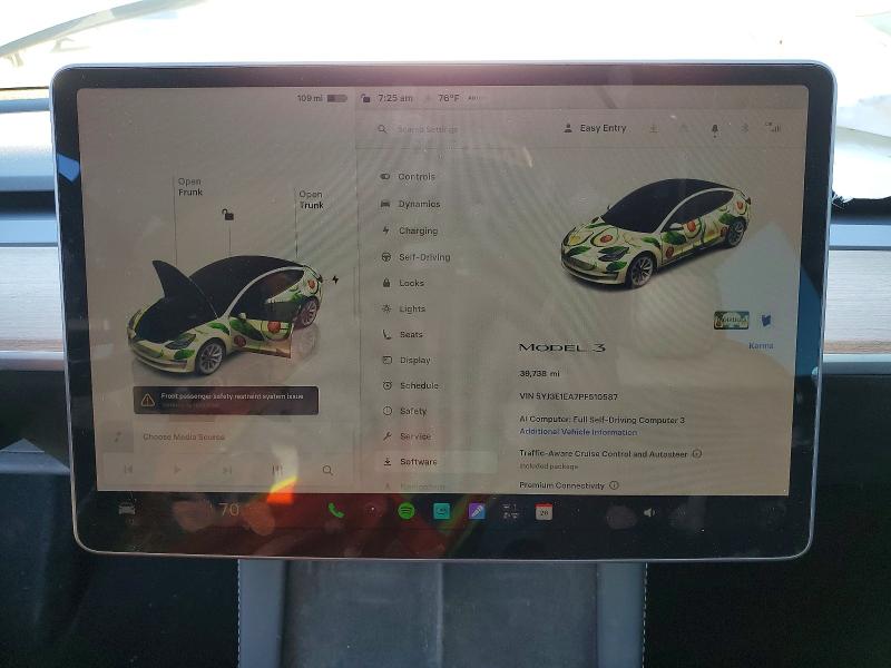 Aukcja sprzedaży 2023 Tesla Model 3, vin: 5YJ3E1EA7PF510587, numer aukcji: 66481536