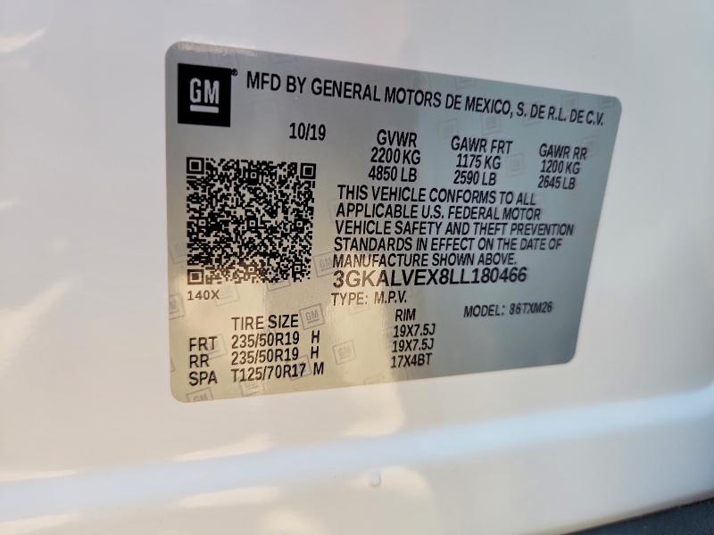 Aukcja sprzedaży 2020 Gmc Terrain, vin: 3GKALVEX8LL180466, numer aukcji: 66367106
