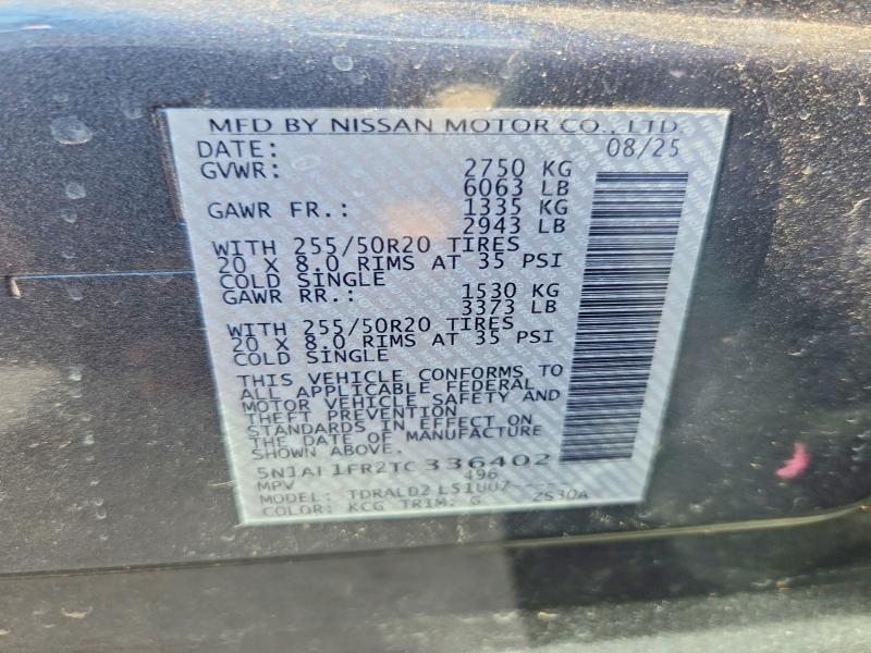Продаж на аукціоні авто 2026 Infiniti Qx60, vin: 5N1AL1FR2TC336402, номер лоту: 65709546