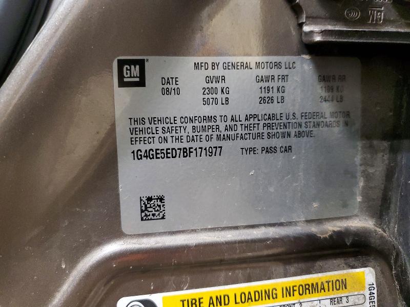 Aukcja sprzedaży 2011 Buick Lacrosse, vin: 1G4GE5ED7BF171977, numer aukcji: 65731016