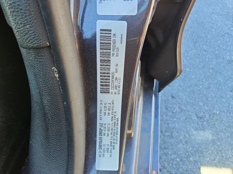 2015 Chrysler 200 მანქანა იყიდება აუქციონზე, vin: 1C3CCCDG4FN606351, აუქციონის ნომერი: 66481506
